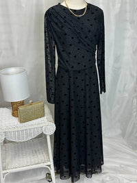 Isle Apparel Women's Drapery Maxi Dress in flor - women's dress - alternate view