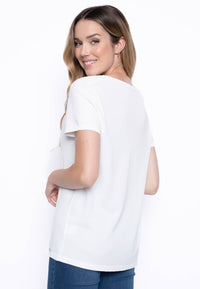 Picadilly - V-Neck Textured Knitted Top