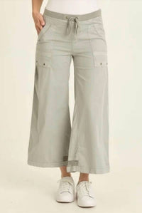 Xcvi - Roel Poplin Mesh Gaucho Crop Pant