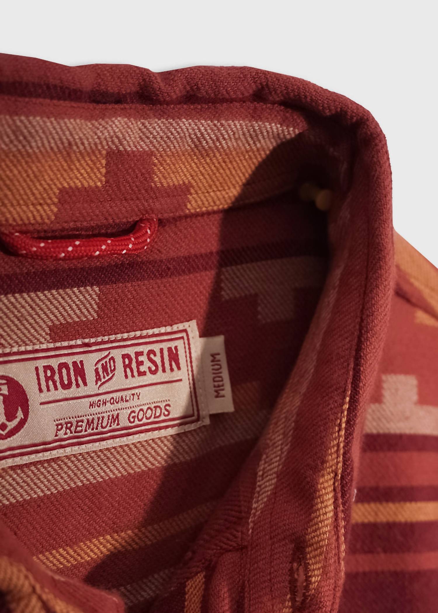 Iron & Resin Men's Salton Shirt in rust - men's shirt - view 4