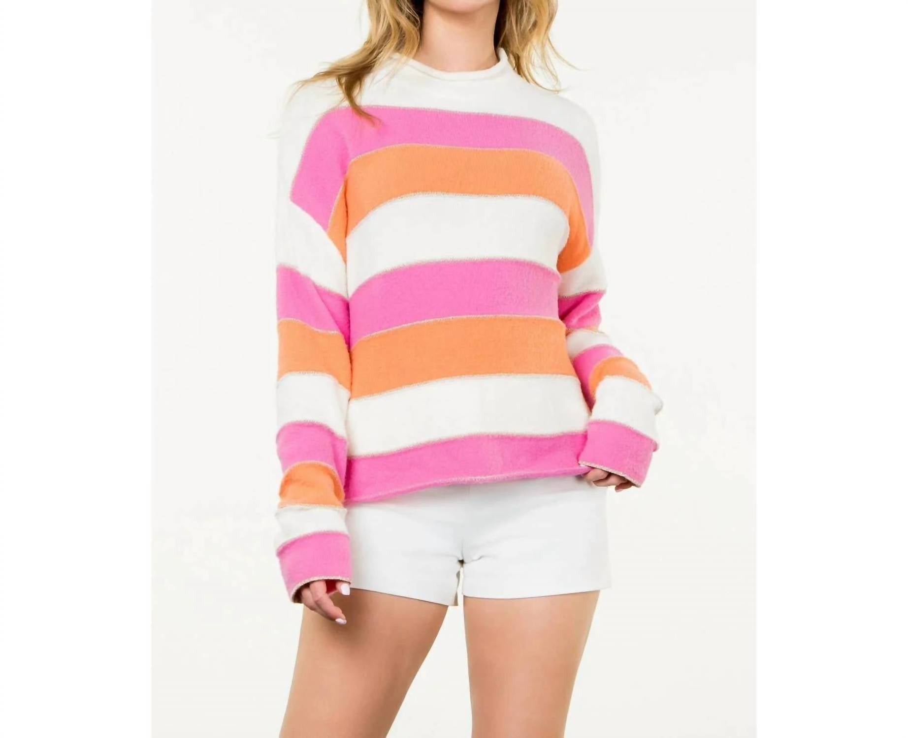 Thml - Striped Pattern Knit Sweater