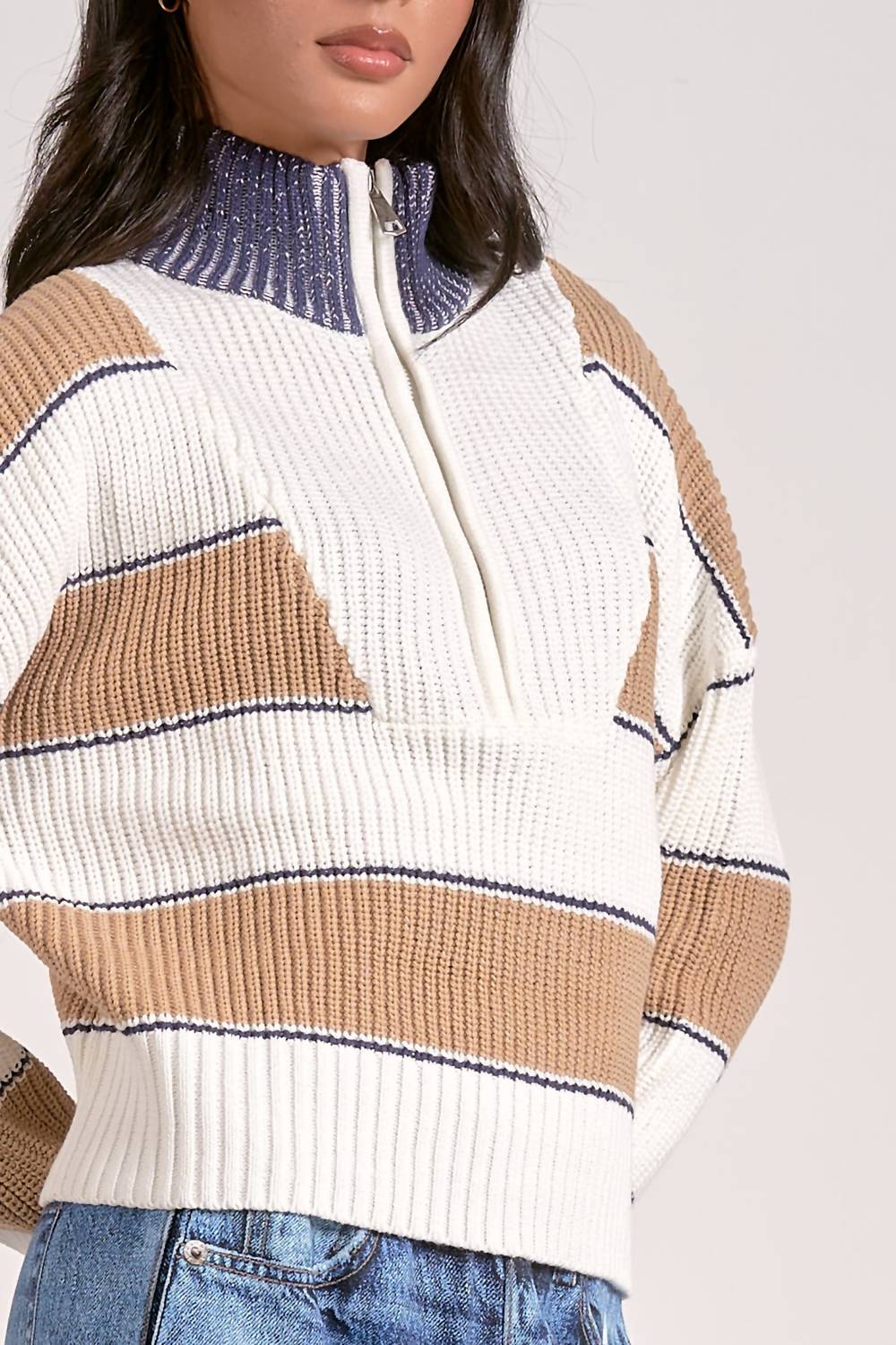 Elan - Hampton Quarter Zip Sweater