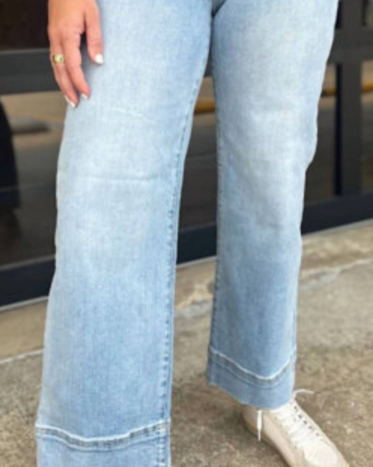 Risen - Lauren Mid Rise Cuff Jeans