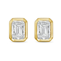 Diana M Jewels - Women's Emerald Lab-grown Diamond Stud Earrings (2.00 Tcw) - Classic