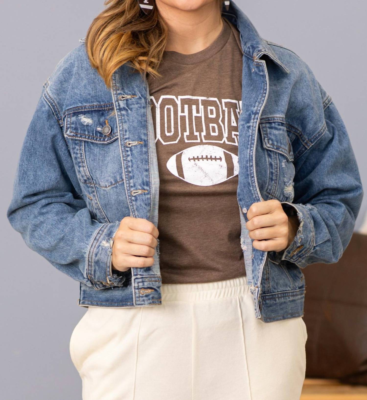 Judy Blue - Distressed Denim Jacket