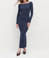 Favorite Daughter Sara Maxi Dress in navy - women's dress