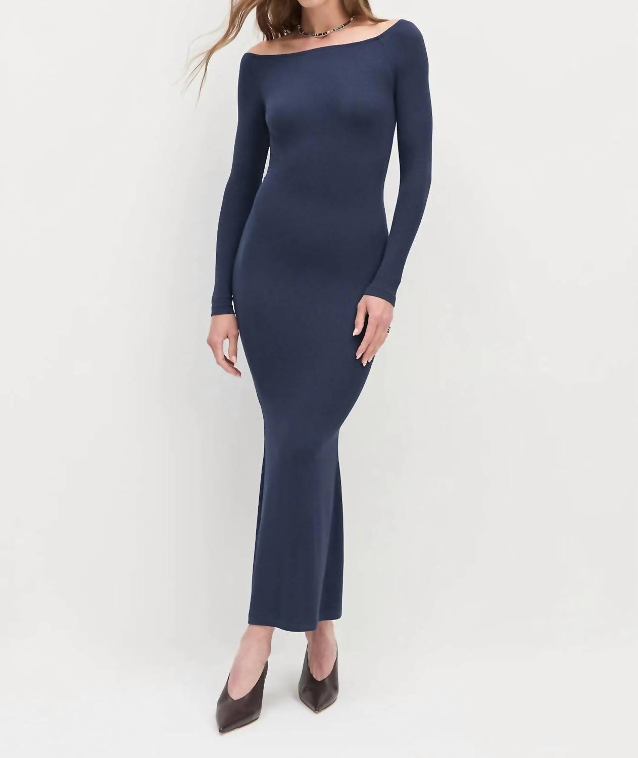 Favorite Daughter Sara Maxi Dress in navy - women's dress