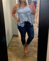 Bluheaven - Swiss Dot And Lace Mixed Tank Top