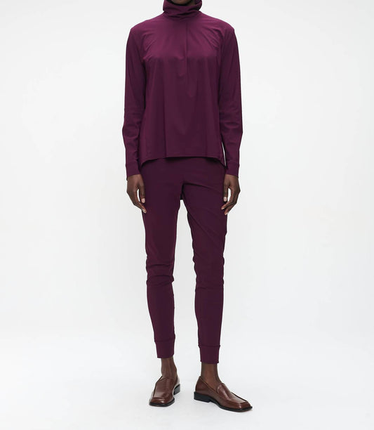 Jane Lushka - Draped Stand-up Collar Blouse