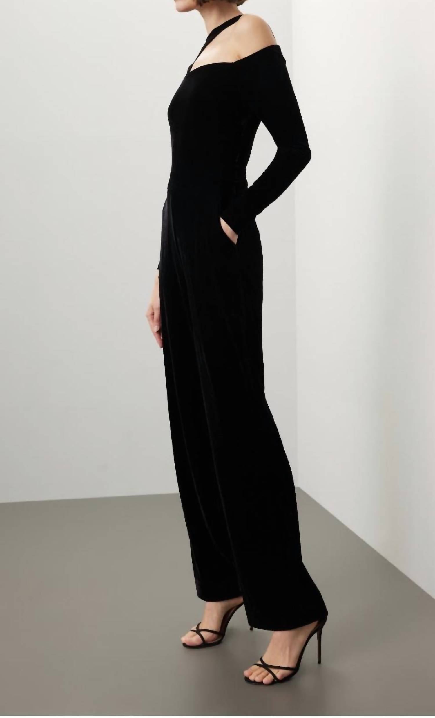 Reiss - Adele Velvet Jumpsuit