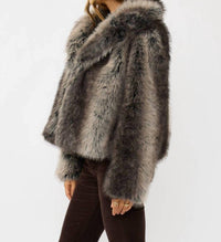 Lovestitch - Ombre Faux Fur Jacket