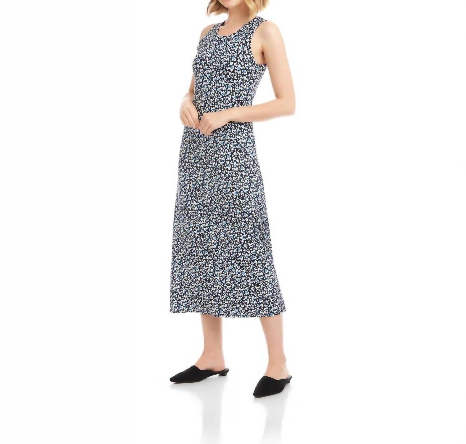 Karen Kane - Sleeveless Side Slit Midi Dress