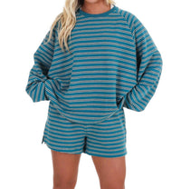 Things Between - From Here On Stripe Two Piece Set