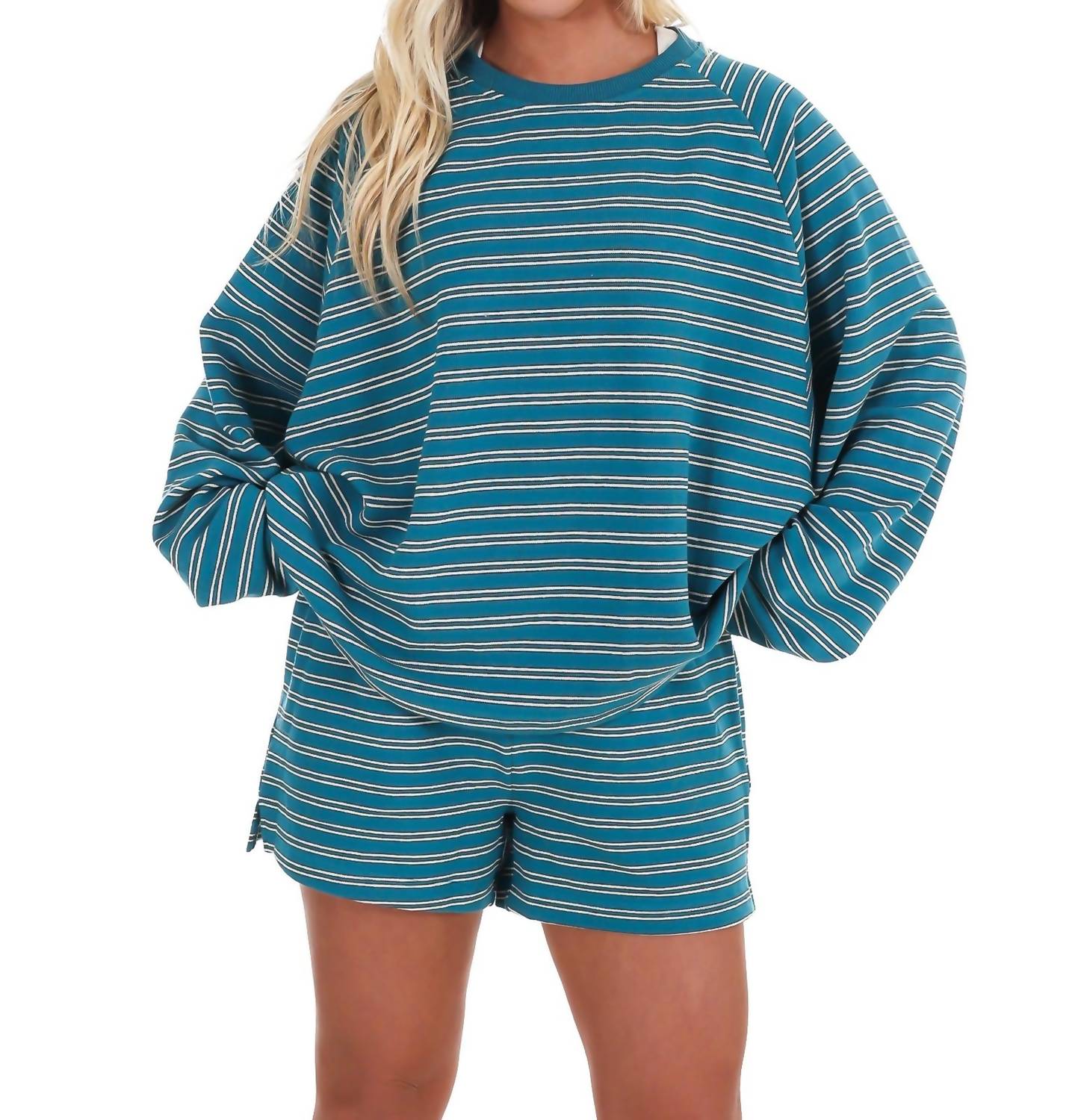 Things Between - From Here On Stripe Two Piece Set
