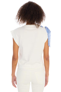 ALLISON NEW YORK Arlo Muscle Tee in white - women's t-shirt - alternate view