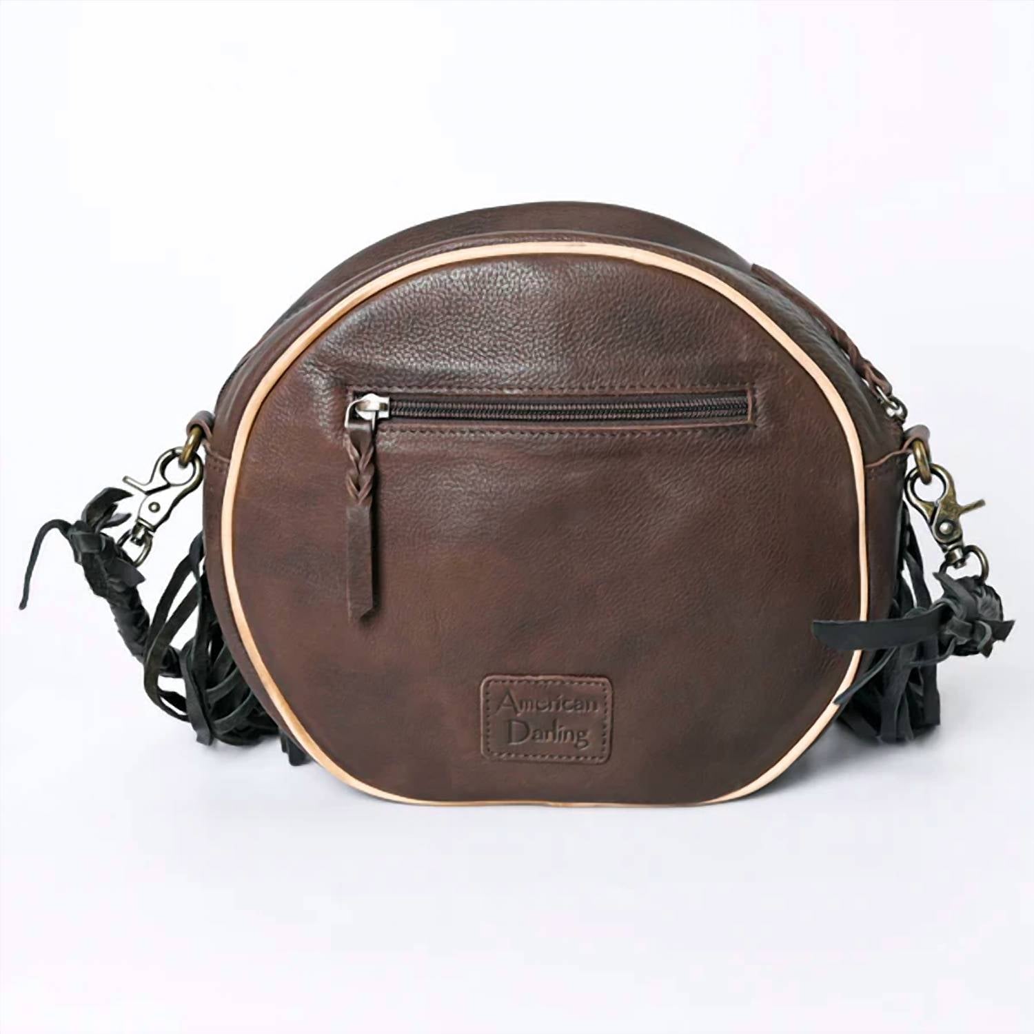 American Darling - Women's Leather Round Bag