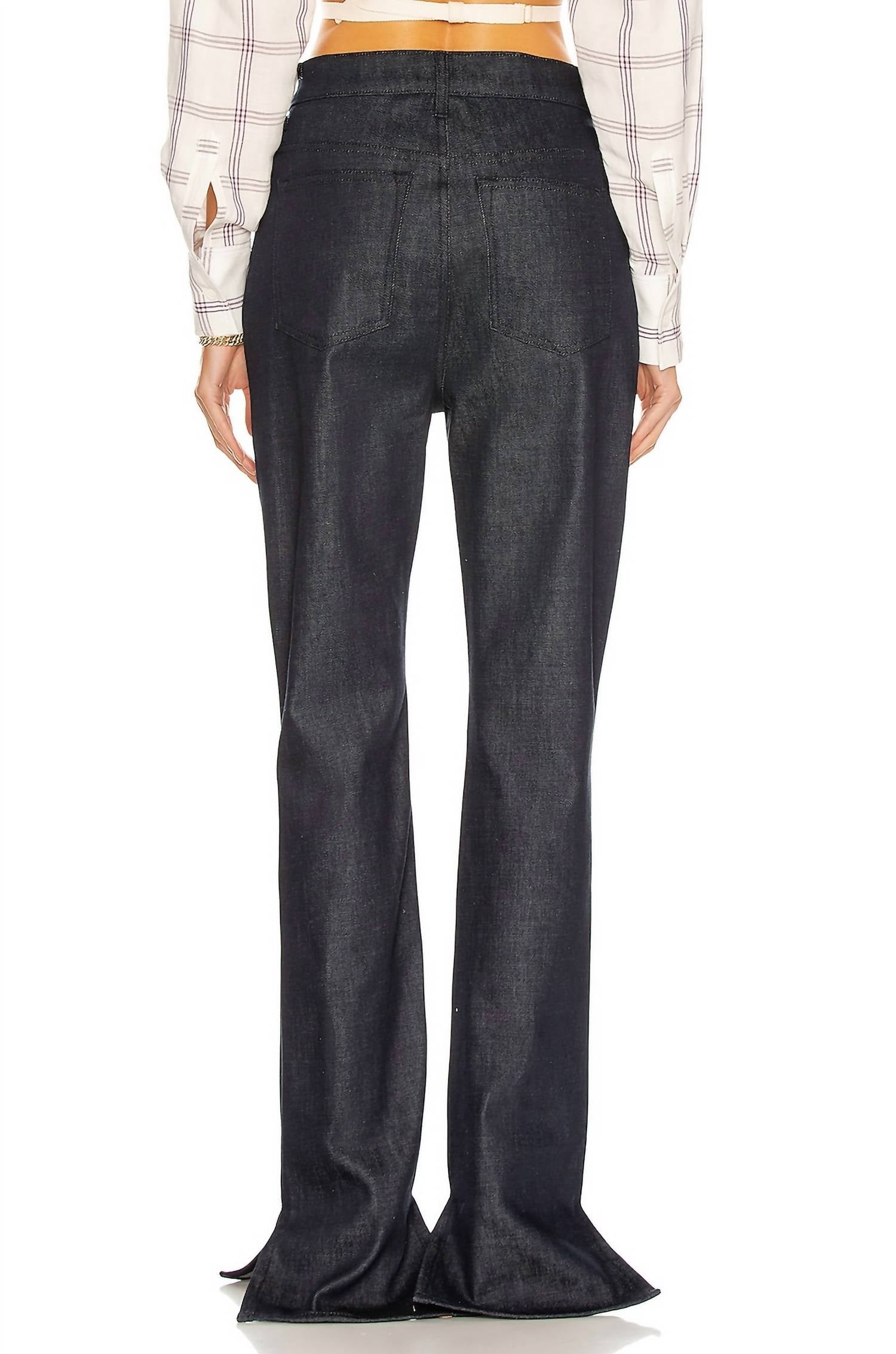 Brandon Maxwell - Pre-loved Denim Jean With Pintuck And Slits