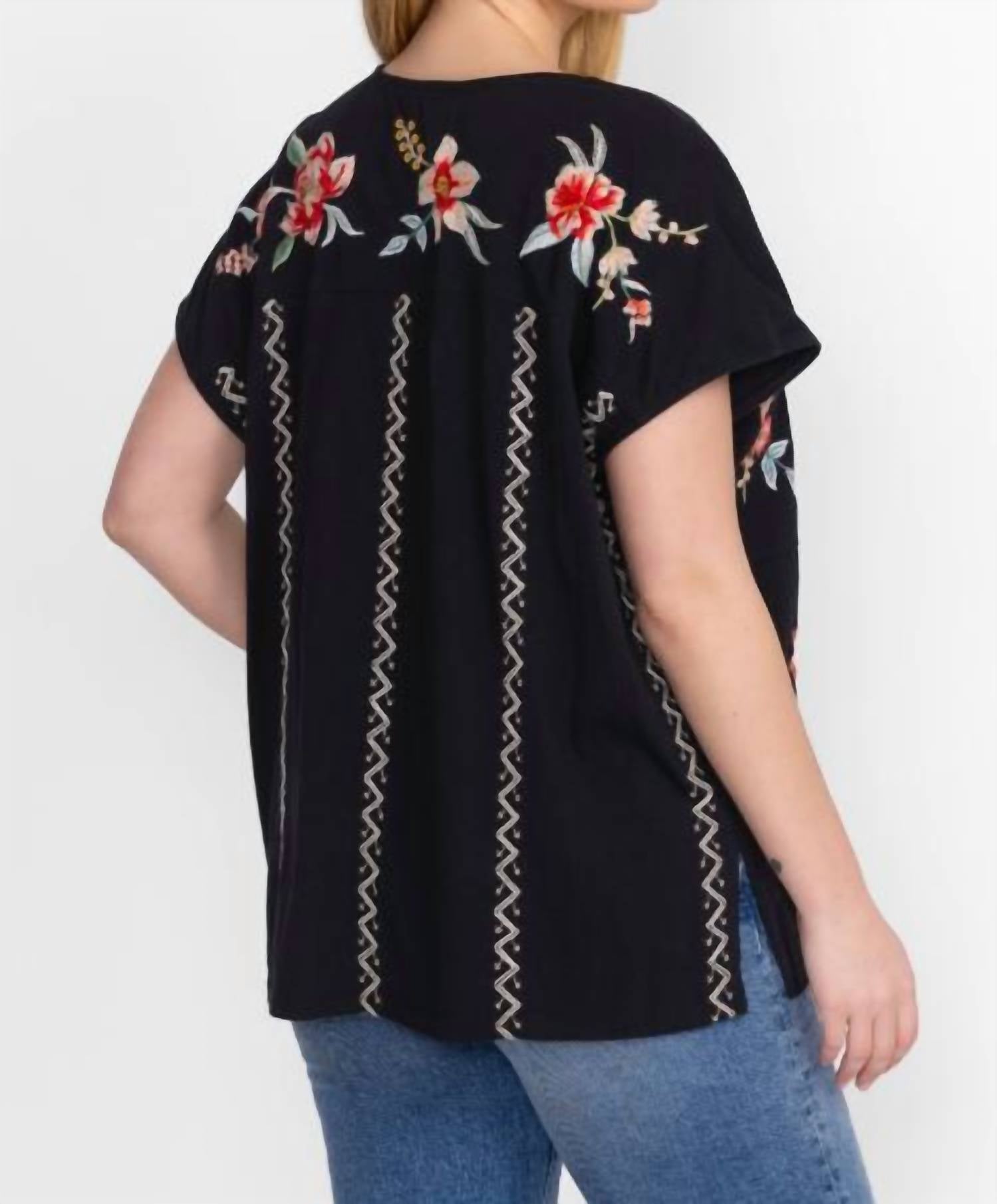 Johnny Was - Andran Panneled Knit Tee
