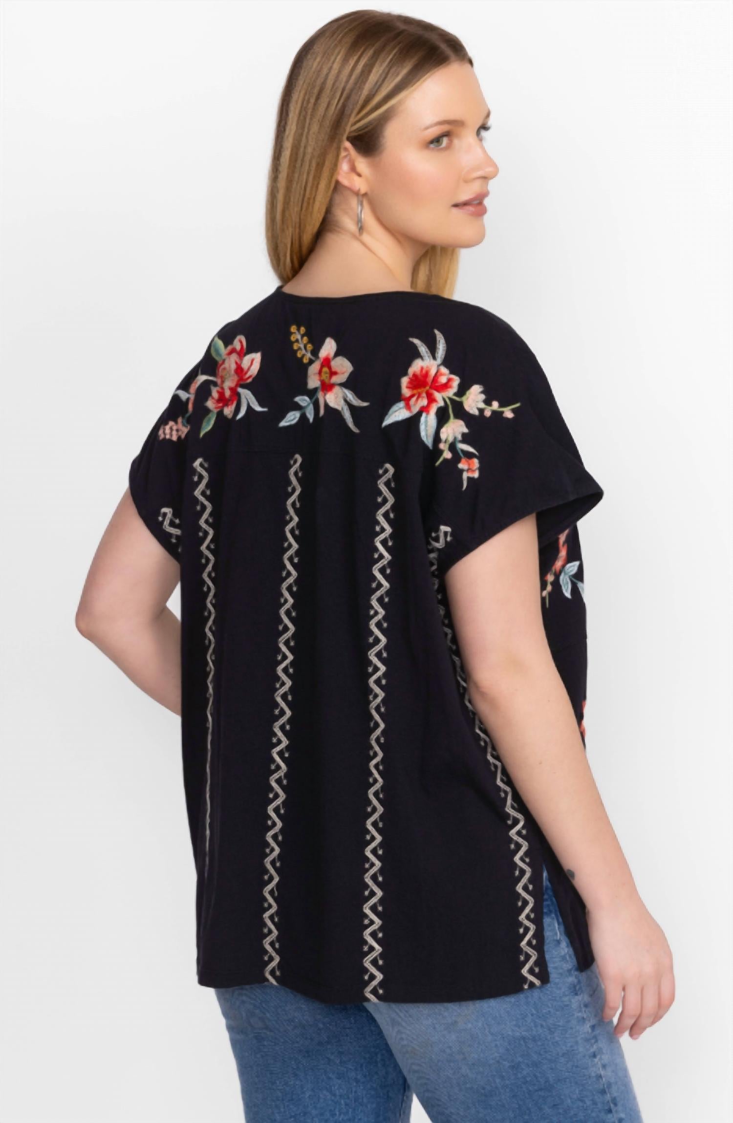 Johnny Was - Andran Panneled Knit Tee