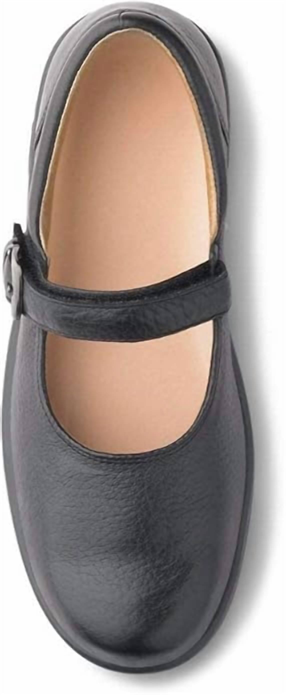 Dr. Comfort Shoes Women's Merry Jane Dress Shoes in black - women's flats - alternate view