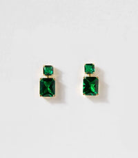Marlyn Schiff - Women's Princess Cut Drop Earrings