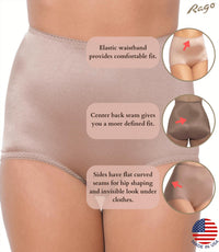 Rago - Light Shaping Tummy Control Panty Brief With Inner Lining