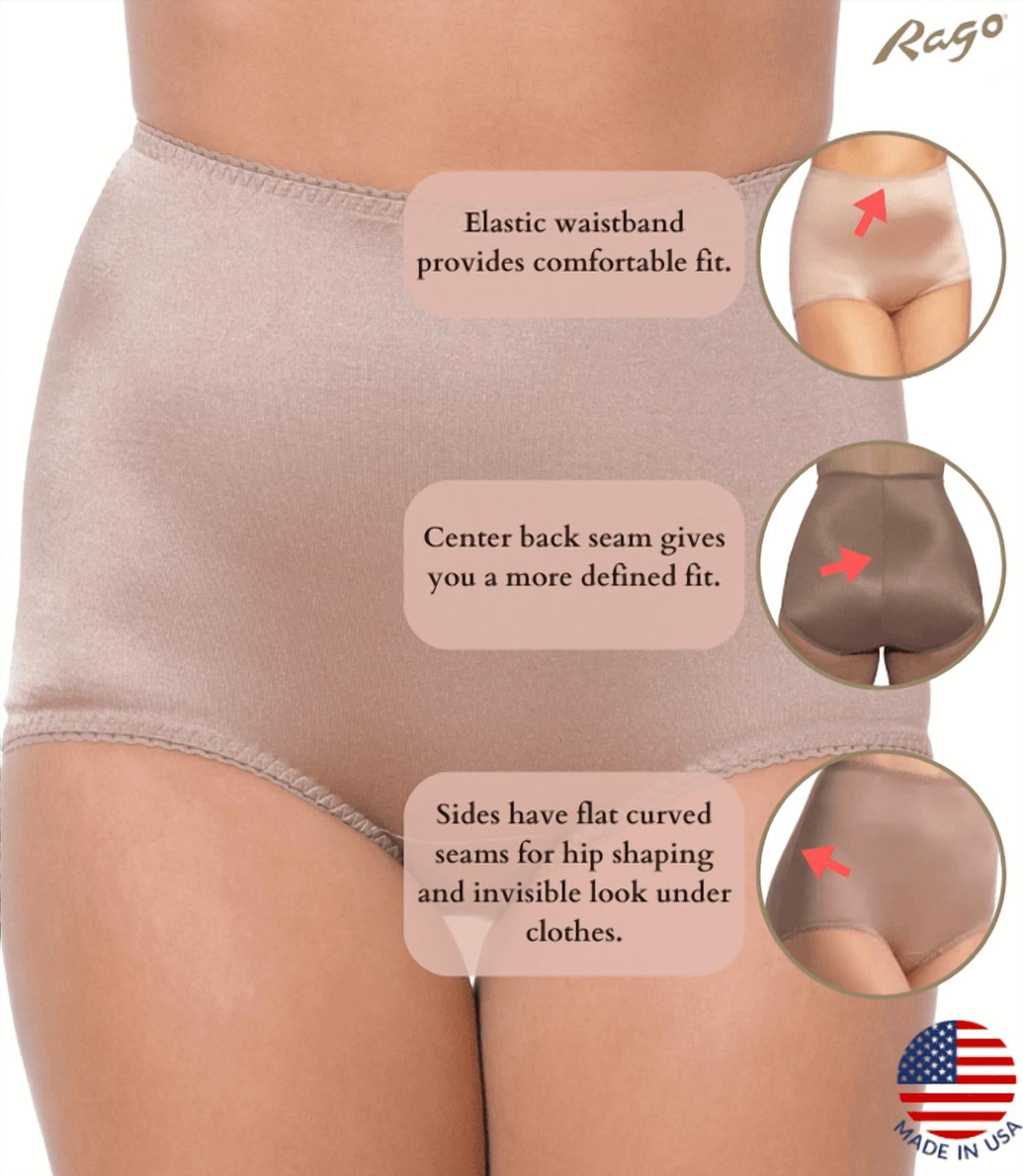 Rago - Light Shaping Tummy Control Panty Brief With Inner Lining