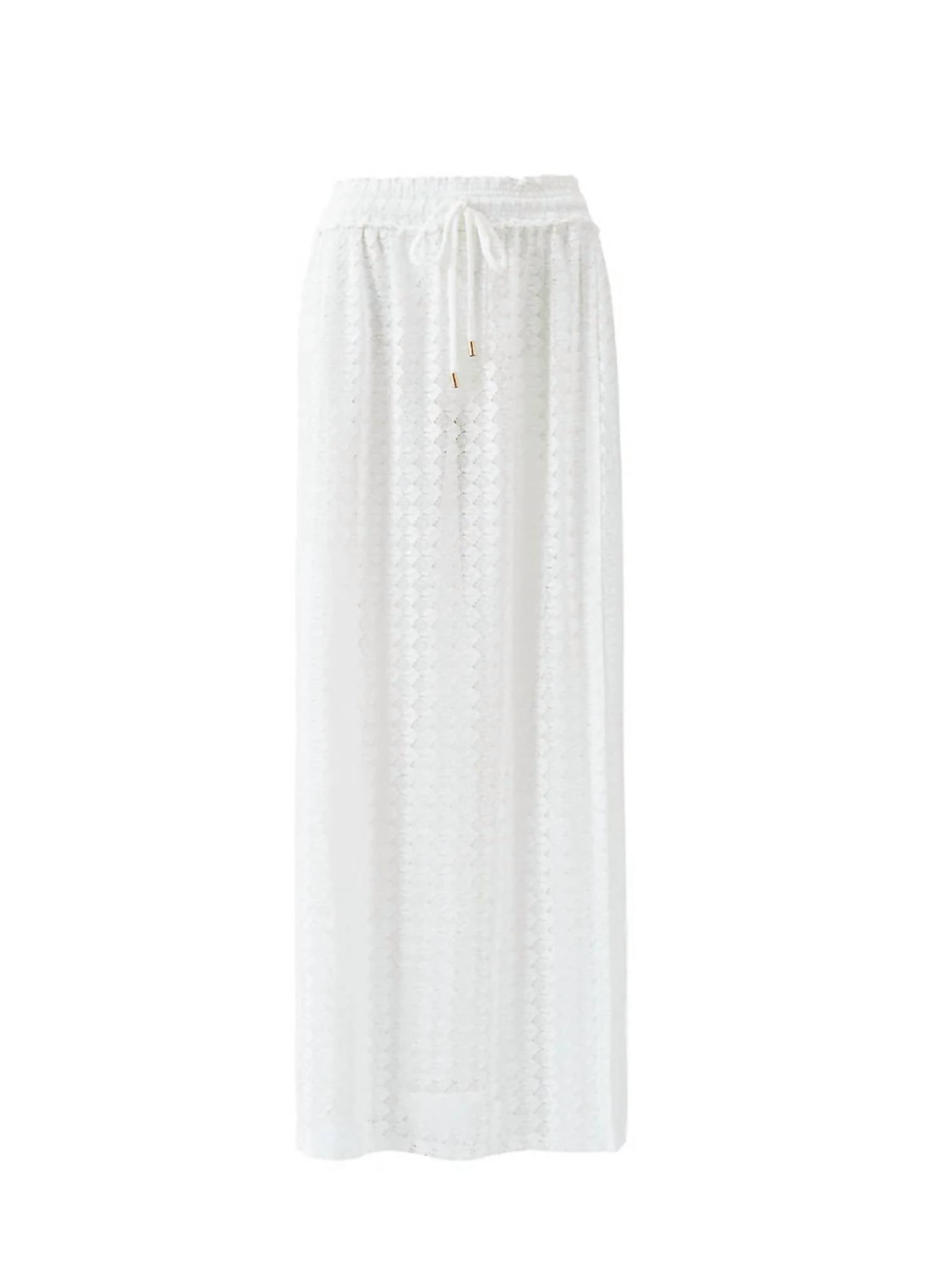 Melissa Odabash Mendi Semi-sheer Long Skirt in white - women's skirt - view 5