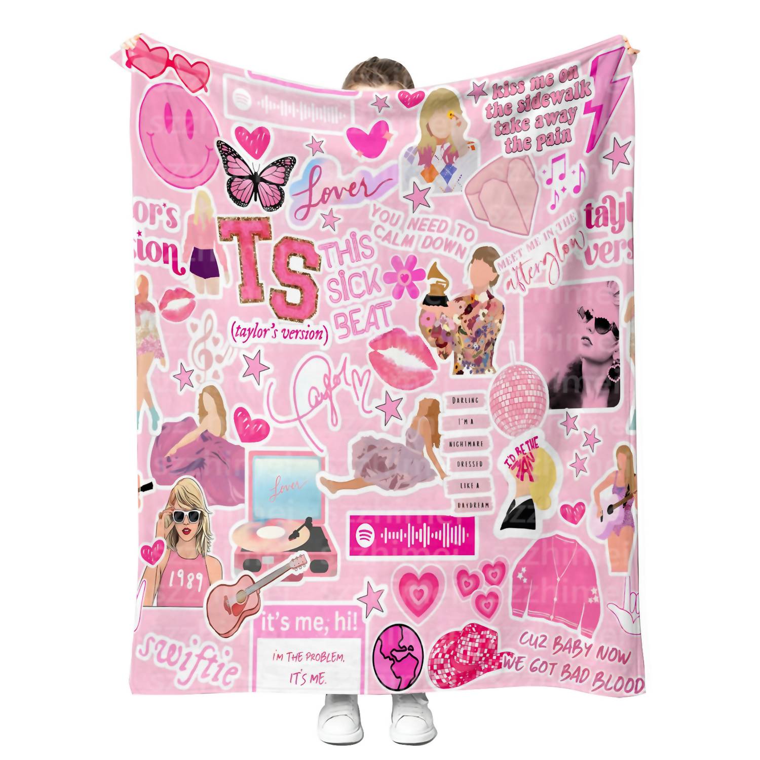Small Shop - Girls' Eras Tour Music Inspired Plush Throw Blanket
