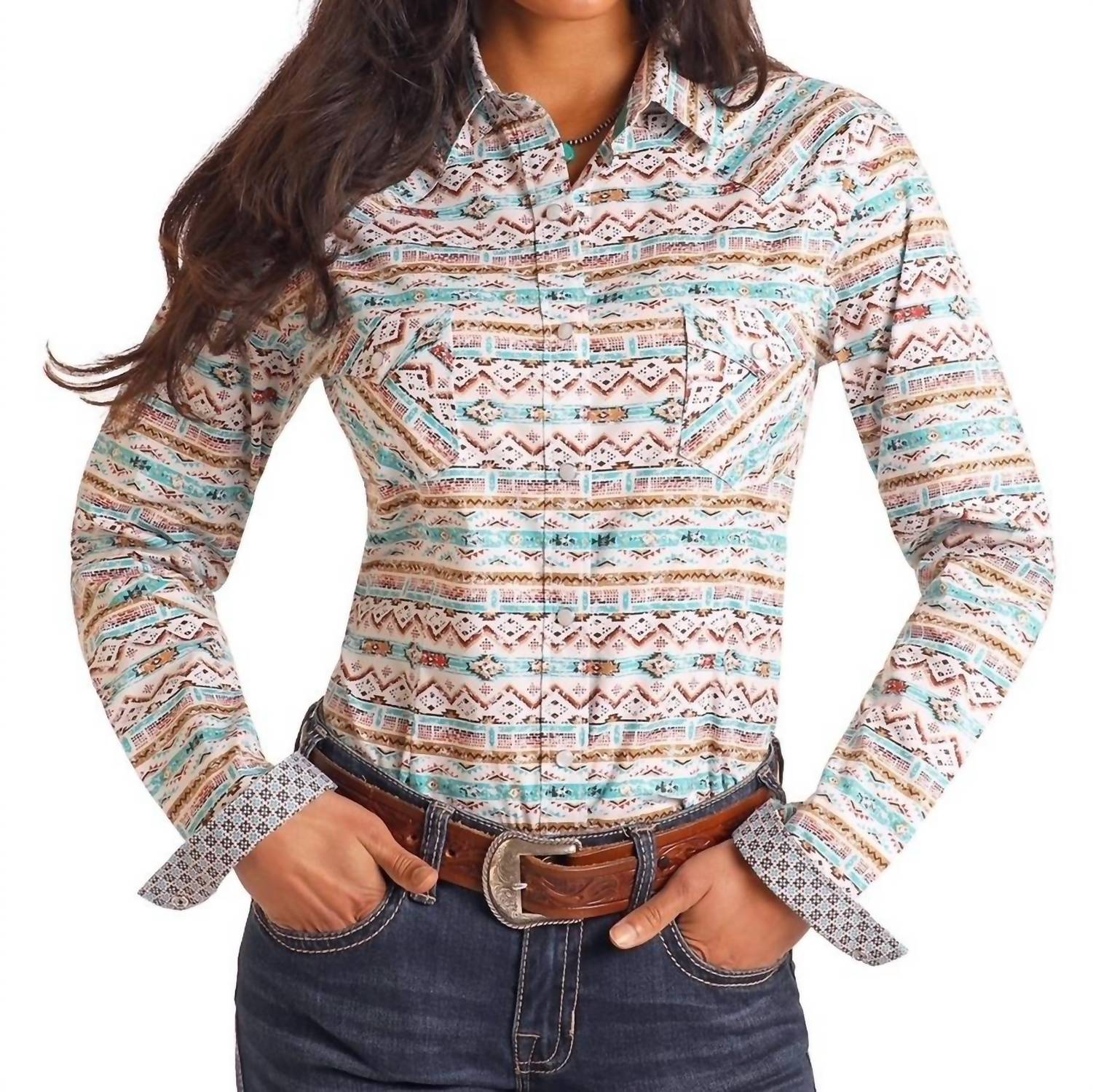 Rock & Roll Denim - Ladies Snap Button Top