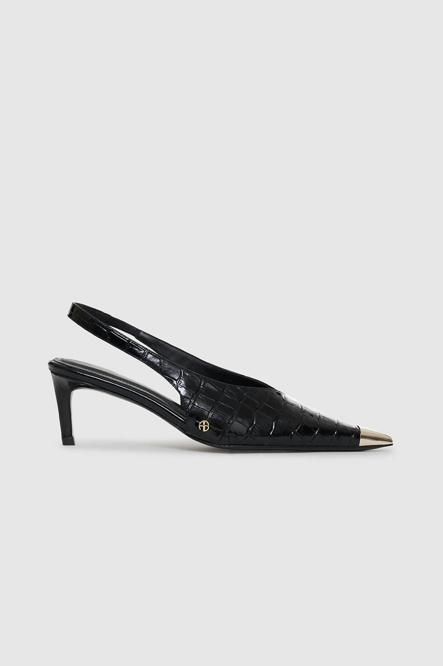 Anine Bing - Women's Nina Heels With Metal Toe Cap