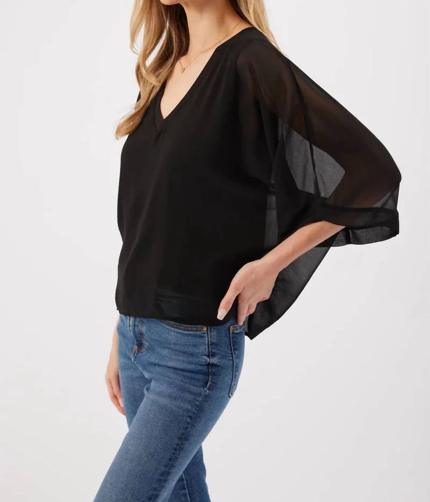 Kylie Paige - Opal Sheer Chiffon Top
