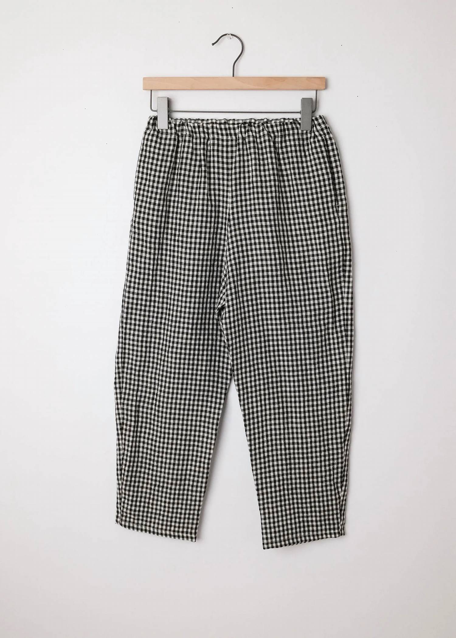 Apuntob - Linen Check Trousers