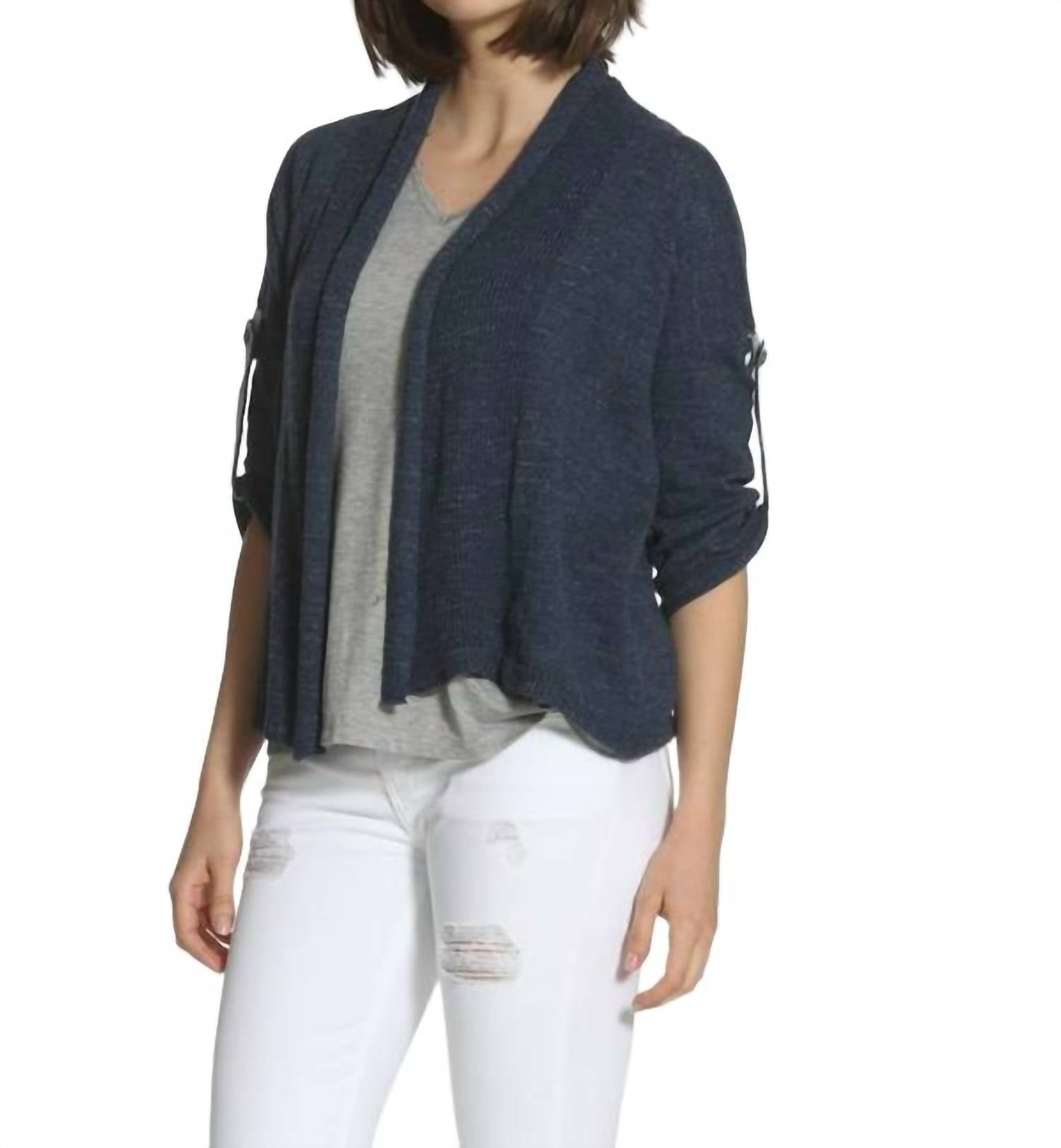 Tab Sleeve Cardigan