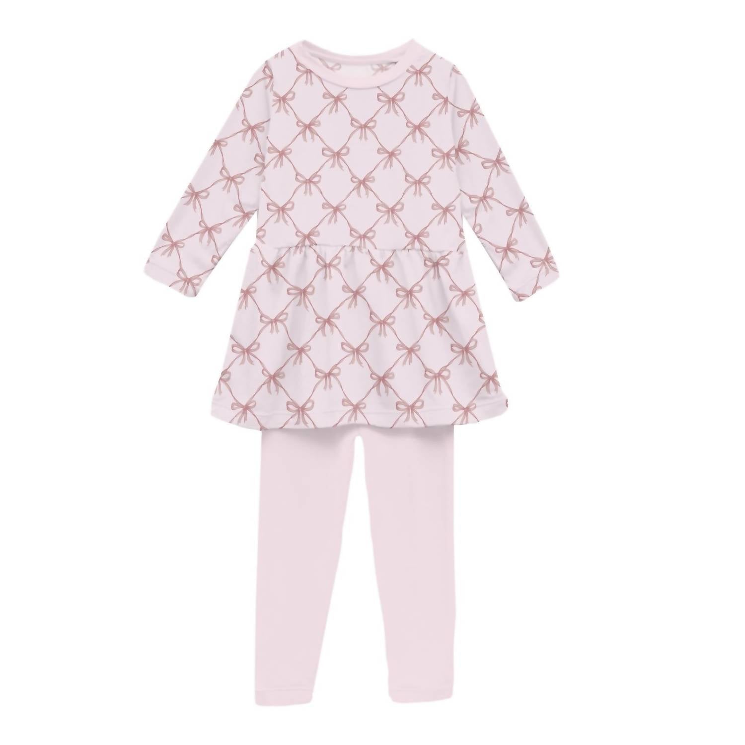 Kickee - Girl's Long Sleeve Playtime Outfit Set