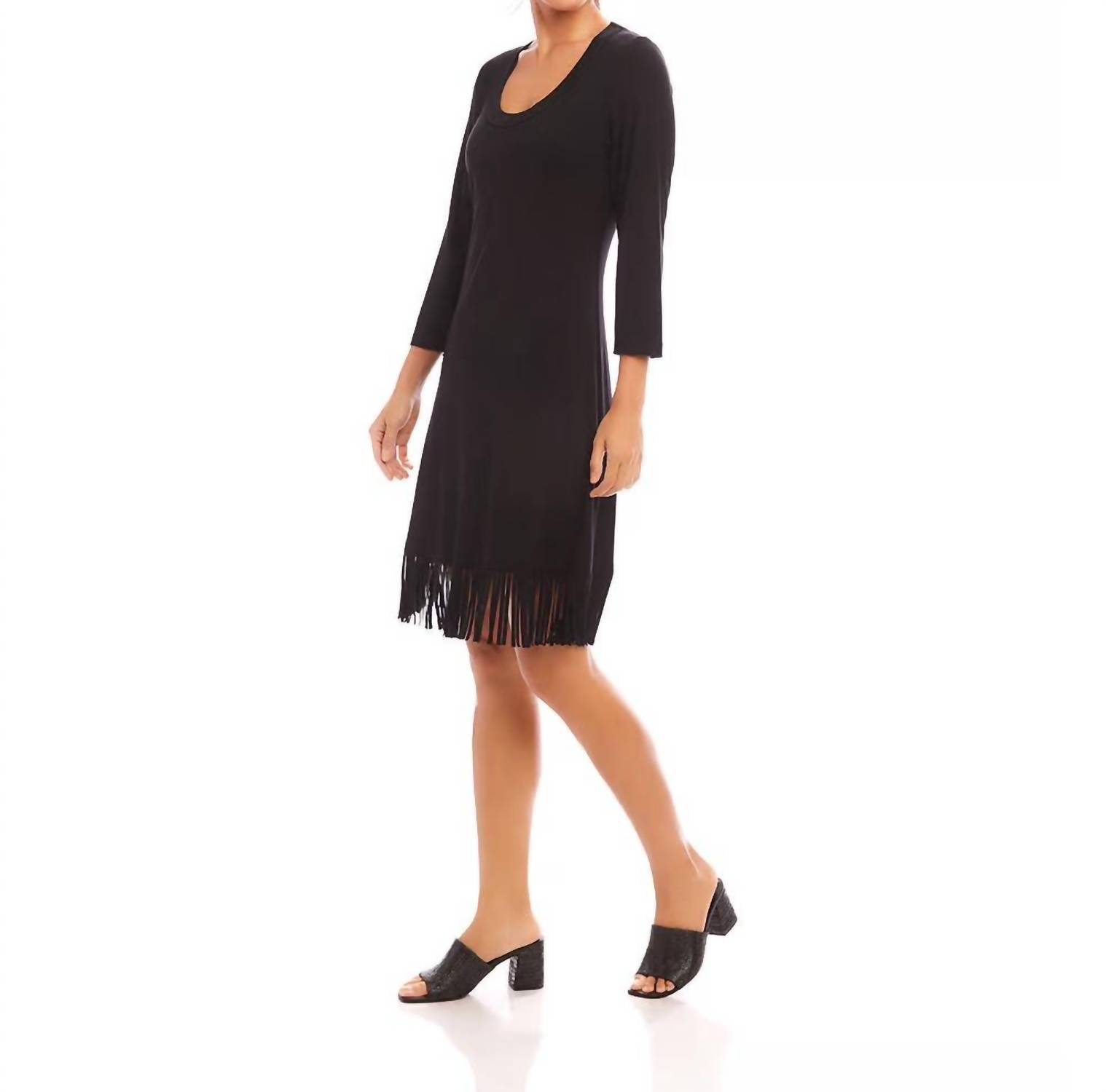 Karen Kane - Fringe Hem Dress