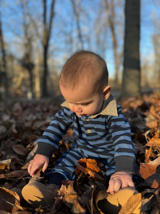 Me & Henry - Boy's Kingston Polo Romper