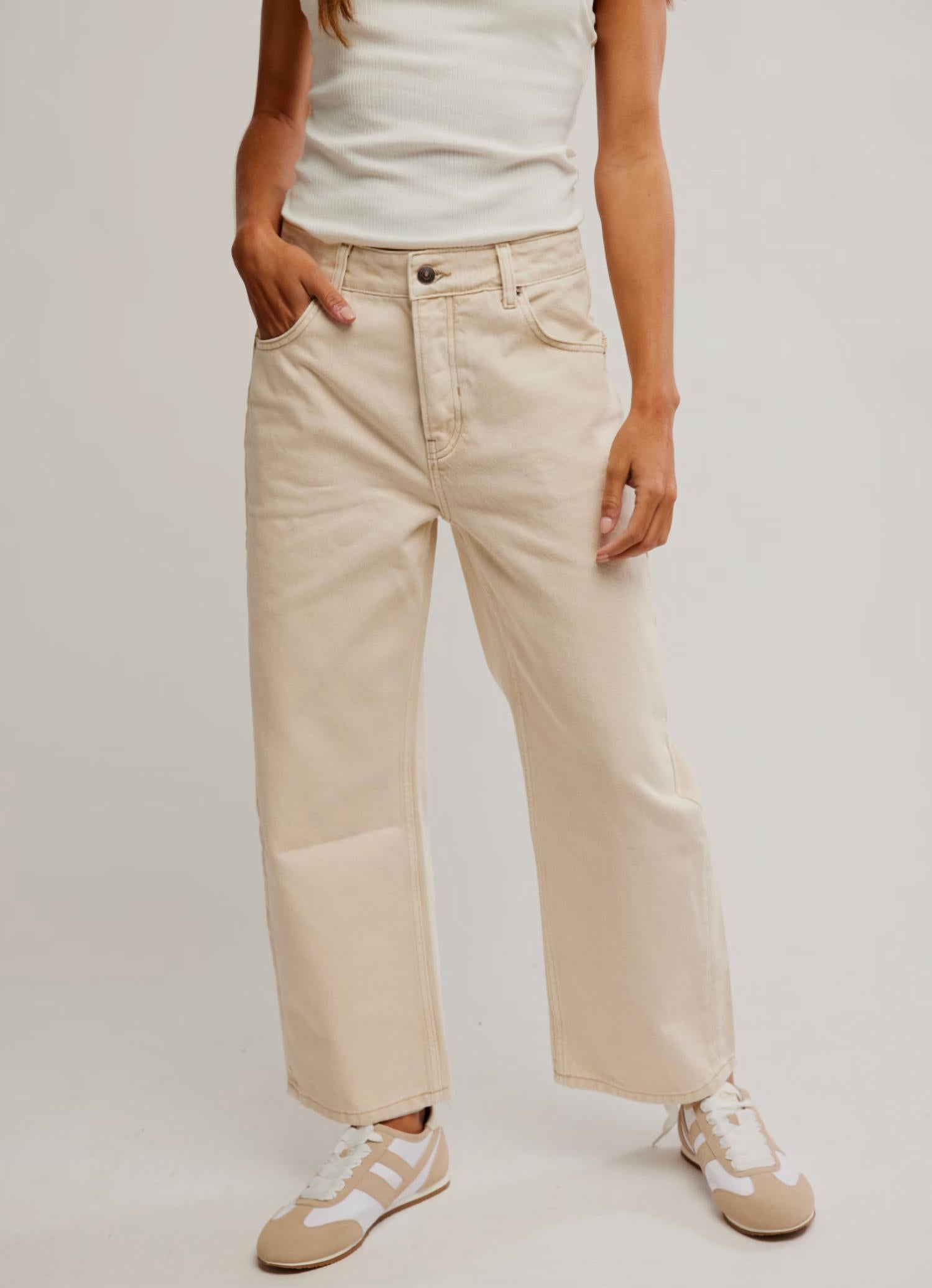 Free People - Deep Trance Dropped Boyfriend Jeans