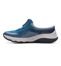 Clarks Women's Jaunt Way Clog in blue grey suede - women's shoe - alternate view