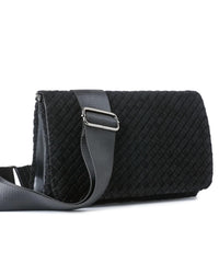 Haute Shore - Women's Lexi Woven Suede Crossbody Bag