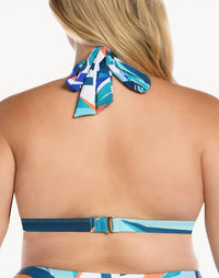 La Blanca - Women's Coastal Palms Halter Bikini Top - Plus