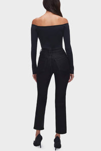 Good American - Women's Coated Good Legs Straight Jean