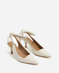 Flattered - Women's Franchesca Bow Leather Heels
