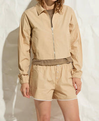 Asher - Sanded Twill Bomber Jacket