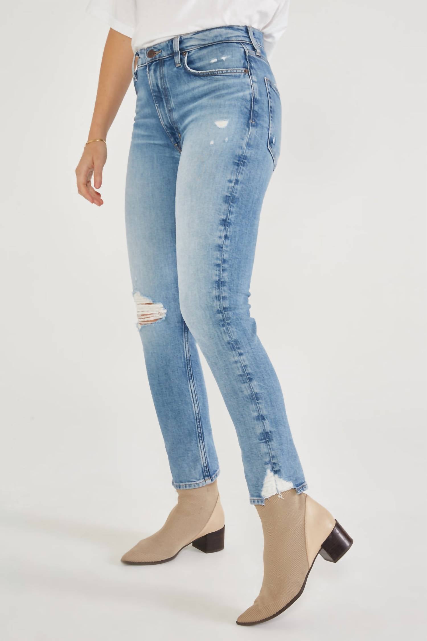 Etica - Scarlet Mid Rise Slim Rock Pool Denim Jeans