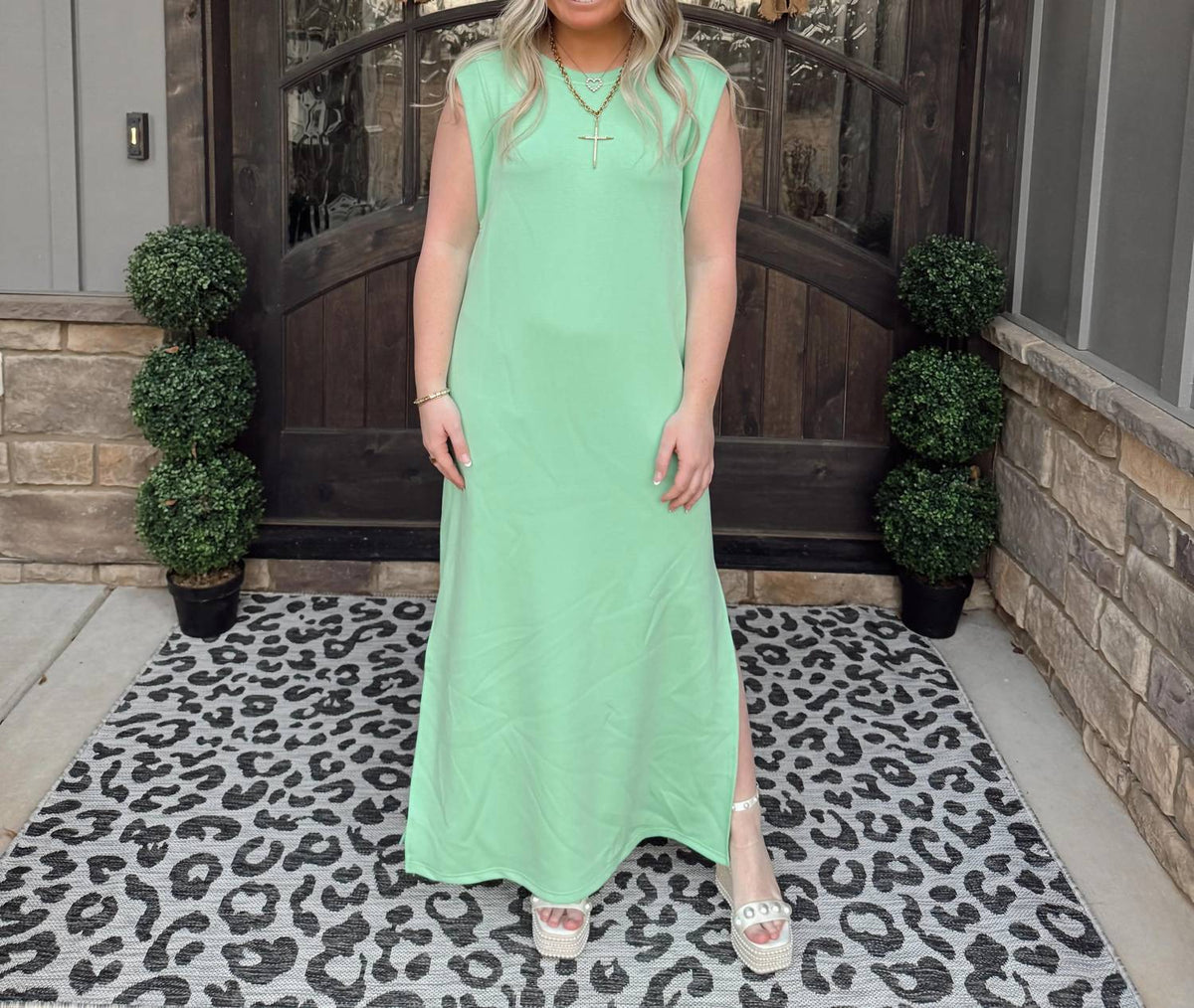 Entro - Jersey Knit Midi Dress