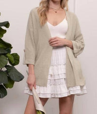 Blu Pepper - Light Weight Back Button Cardigan