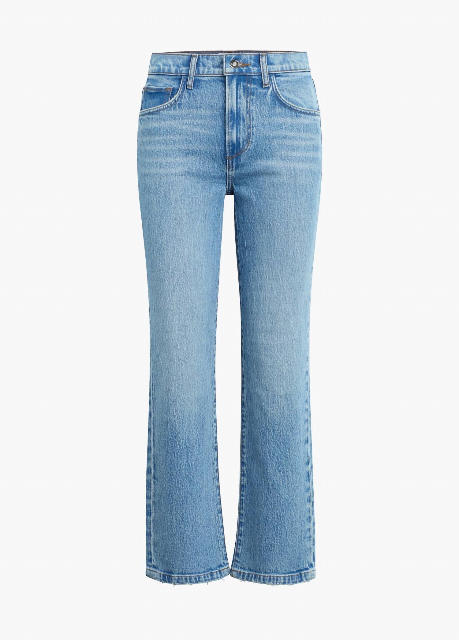 Favorite Daughter The Dot Mid Rise Straight Jeans in westminster - women's jeans - detail view