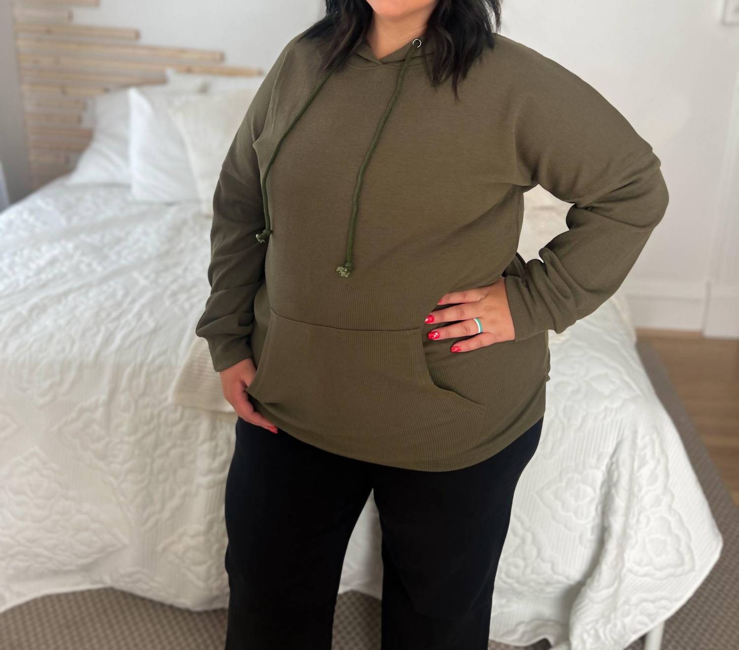 Michelle Mae - Kacey Ribbed Hoodie