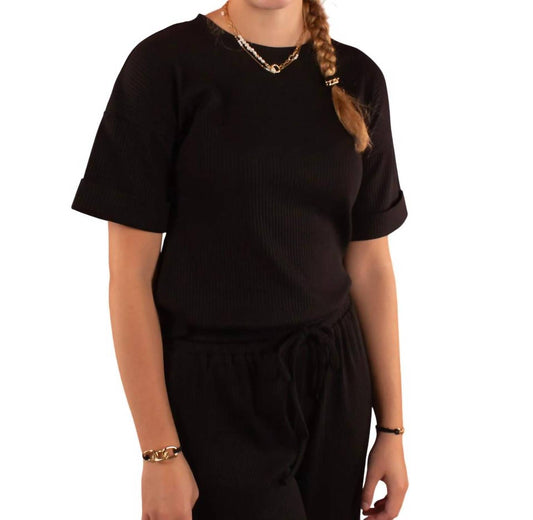 Mikarose - Moonlit Magic Ribbed Slouchy Tee